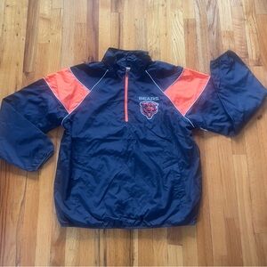 Chicago Bears NFL Half-Zip Pullover Windbreaker Jacket Adult XXL NWT